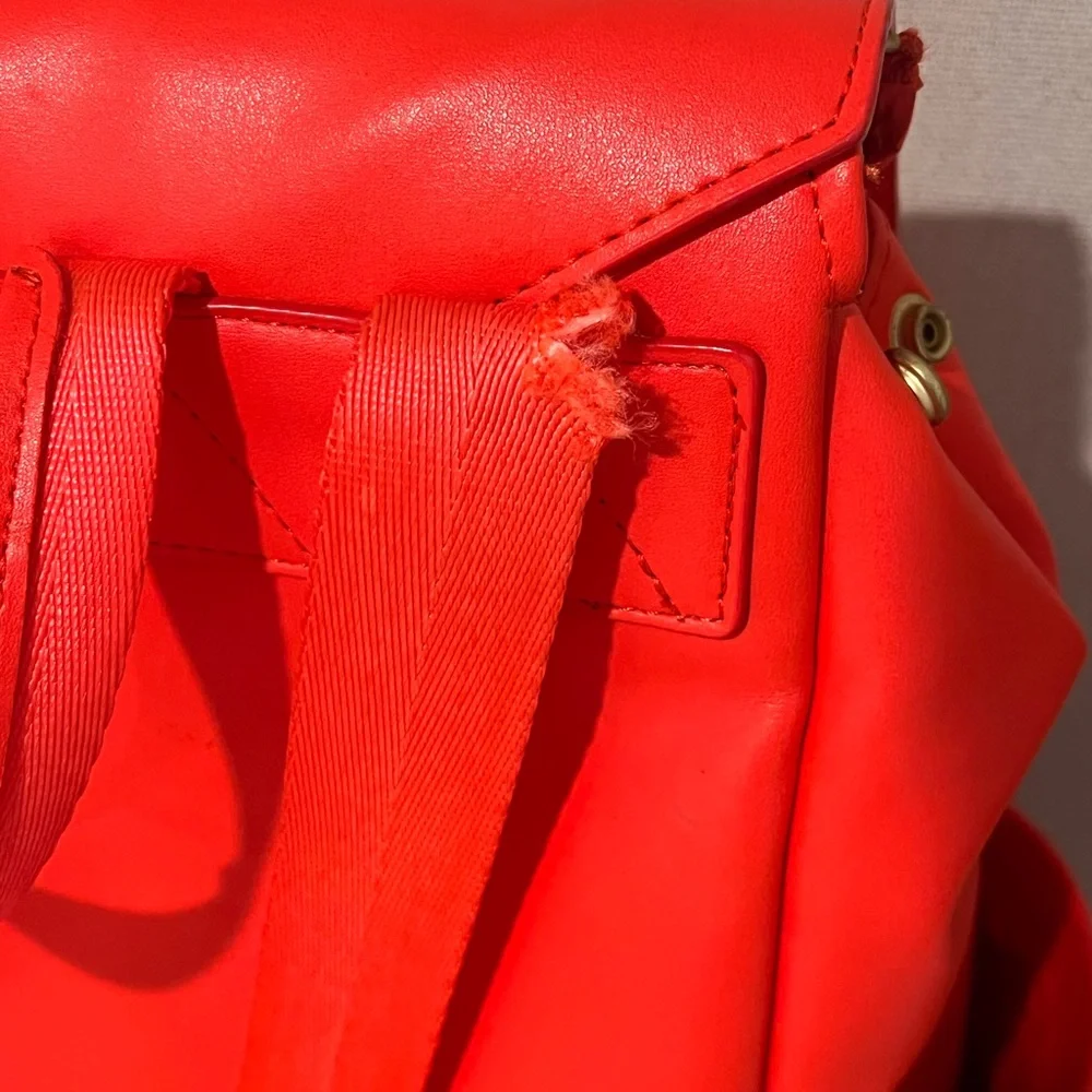 Coral Red mini classic ll freshly picked diaper bag backpack **flaw**